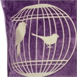 Furniture of America Brantley Fabric Throw Pillow in Purple (Set of 2)