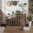 Furniture of America Barstead Wood Staircase Shoe Cabinet in Reclaimed Oak
