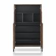 Furniture of America McCarron Rustic Wood 8-Shelf Shoe Cabinet in Reclaimed Oak