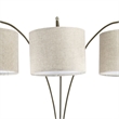 Furniture of America Ryan Modern Metal 3-Shade Floor Lamp in Brown