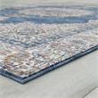 Furniture of America Camden Spaced Dyed Fabric 5'x7' Area Rug in Blue