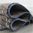 Furniture of America Camden Spaced Dyed Fabric 5'x7' Area Rug in Blue