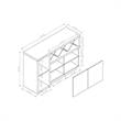 Furniture of America Sauterne Wood Multi-Storage Buffet in Distressed Gray