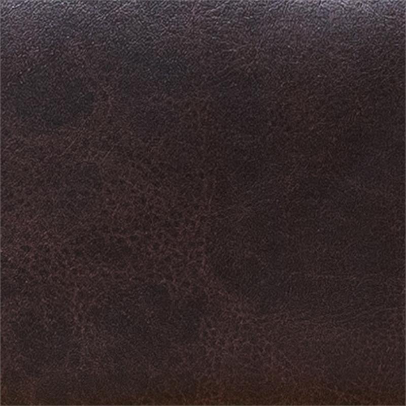 Furniture of America Sula Faux Leather Reversible Modular Sectional in Brown