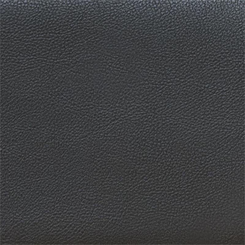 Furniture of America Sula Faux Leather Reversible Modular Sectional in Dark Gray
