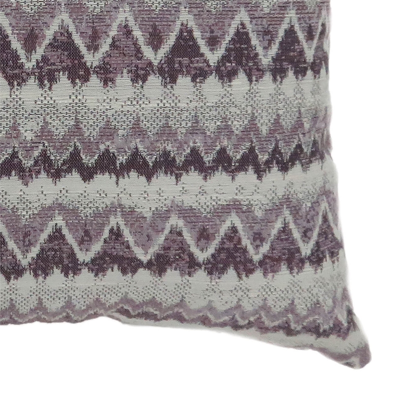 Furniture of America Allene Fabric Large Throw Pillow in Purple (Set of 2)