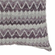 Furniture of America Allene Fabric Large Throw Pillow in Purple (Set of 2)