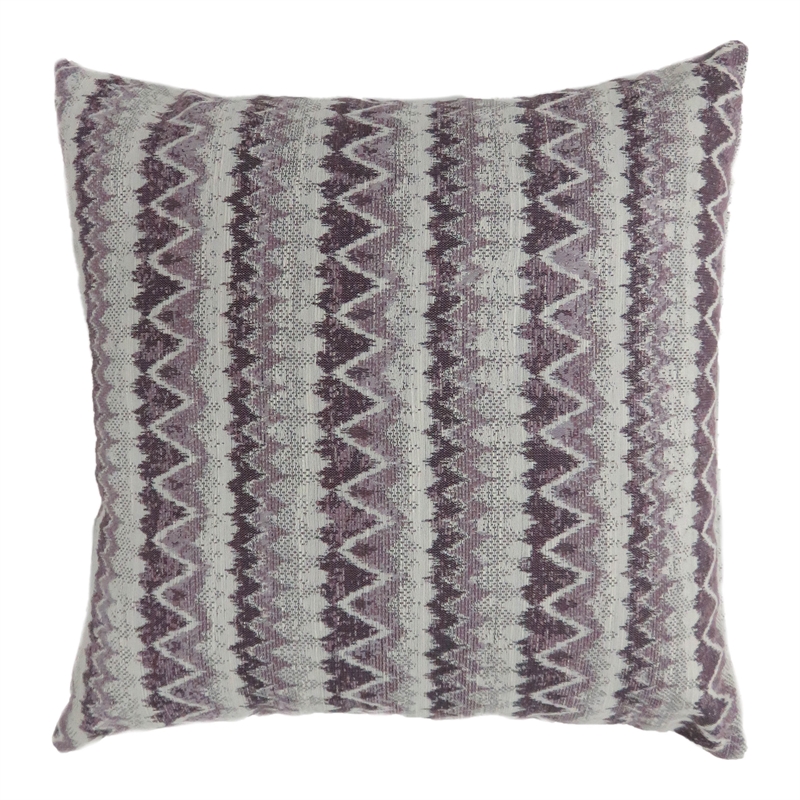 Furniture of America Allene Fabric Large Throw Pillow in Purple (Set of 2)