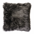 Furniture of America Highgate Fabric Indoor Throw Pillow in Black (Set of 2)