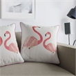 Furniture of America Daytona Fabric 20-Inch Throw Pillow in Pink (Set of 2)