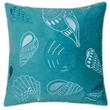 Furniture of America Paloma Fabric 20-Inch Throw Pillow in Teal Blue (Set of 2)