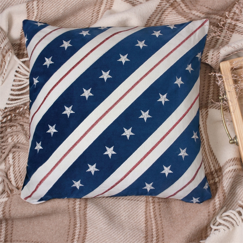Furniture of America Washington Fabric Multi-Color Throw Pillow (Set of 2)