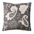 Furniture of America Covington Fabric Throw Pillow in Dark Gray (Set of 2)