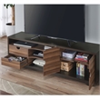 Furniture of America Evo Contemporary Wood 2-Drawer TV Stand in Brown Wenge