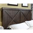 Furniture of America Andrew Rustic Wood California King Panel Bed in Dark Walnut
