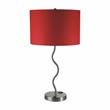 Furniture of America Billen Metal 15-inch Table Lamp in Red (Set of 2)