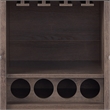 Furniture of America Nico Modern Wood 4-Bottle Buffet in Walnut Oak