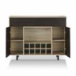 Furniture of America Tarian Wood 10-Bottle Buffet Server in Natural Oak