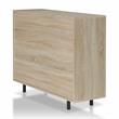 Furniture of America Tarian Wood 10-Bottle Buffet Server in Natural Oak