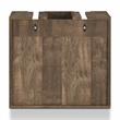 Furniture of America Sacha Wood 8-Bottle Hanging Wine Rack in Reclaimed Oak
