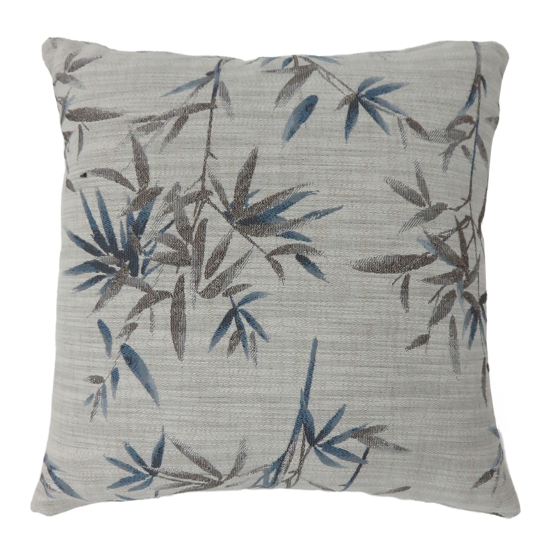 Furniture of America Davenport Fabric Large Throw Pillow in Blue (Set of 2)