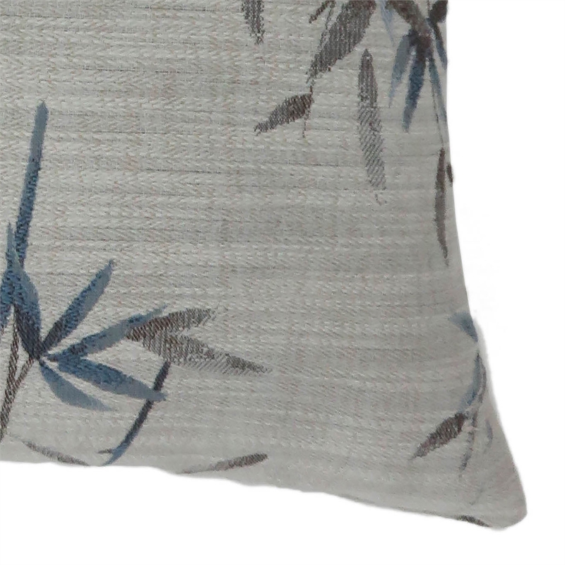 Furniture of America Davenport Fabric Large Throw Pillow in Blue (Set of 2)