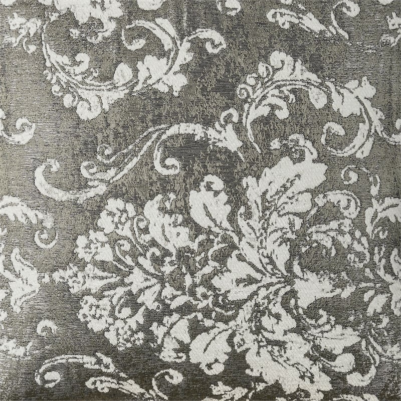 Furniture of America Copeland Fabric 20-Inch Throw Pillow in Silver (Set of 2)