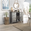 Furniture of America Claus Wood Multi-Storage Buffet Server in Vintage Gray Oak