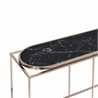 Furniture of America Abair Contemporary Metal Console Table in Black