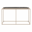 Furniture of America Abair Contemporary Metal Console Table in Black