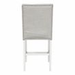 Furniture of America Ronan Wood 3-Piece Counter Height Dining Set in White