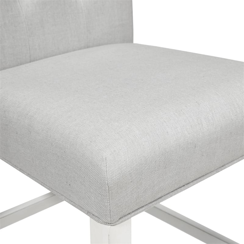 Furniture of America Ronan Wood 3-Piece Counter Height Dining Set in White