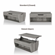 Furniture of America Edwards Wood Lift-Top Coffee Table in Vintage Gray