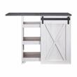 Furniture of America Palvery Transitional Wood Expandable Home Bar in White Oak
