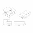 Furniture of America Harsin Wood Lift Top Coffee Table in Vintage Gray Oak