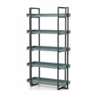Furniture of America Lackomb Contemporary Wood 5-Tier Bookcase in Antique Blue