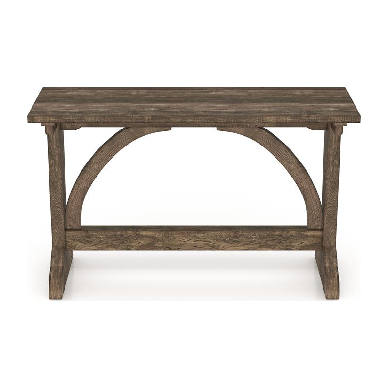 Furniture of America Linx Rustic Wood Rectangle Console Table in Reclaimed Oak