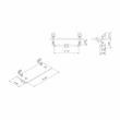 Furniture of America Gren Industrial Metal Floating Shelf in Gray and Black