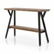 Furniture of America Horford Wood 1-Shelf Console Table in Matte Black