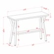 Furniture of America Horford Wood 1-Shelf Console Table in Matte Black