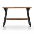 Furniture of America Horford Wood 1-Shelf Console Table in Matte Black