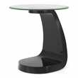 Furniture of America Pelletoni Wood 2-Piece Coffee Table Set in Black