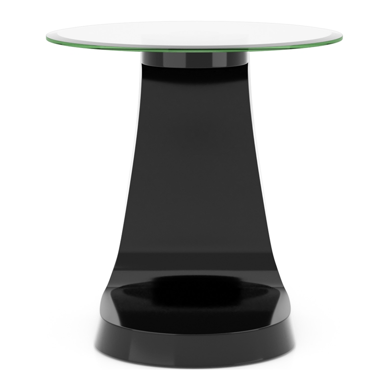 Furniture of America Pelletoni Wood 2-Piece Coffee Table Set in Black