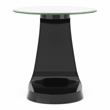 Furniture of America Pelletoni Wood 2-Piece Coffee Table Set in Black