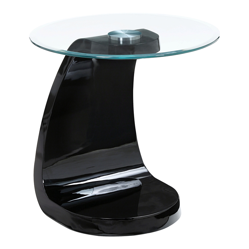 Furniture of America Pelletoni Wood 2-Piece Coffee Table Set in Black
