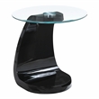 Furniture of America Pelletoni Wood 2-Piece Coffee Table Set in Black