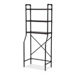 Furniture of America Fesh Metal Over the Toilet Shelf Organizer in Sand Black