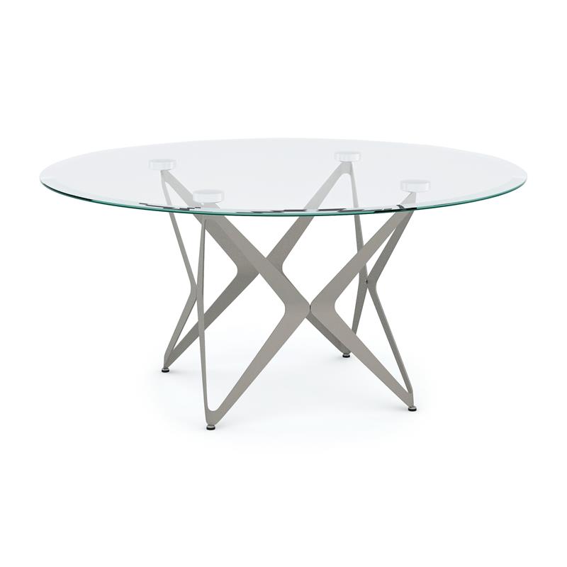 Furniture of America Staneri Glass Top Coffee Table in Gold Champagne