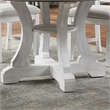Furniture of America Muschamp Wood Dining Table in Antique White and Dark Oak