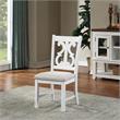 Furniture of America Muschamp Wood Dining Chair in Antique White (Set of 2)